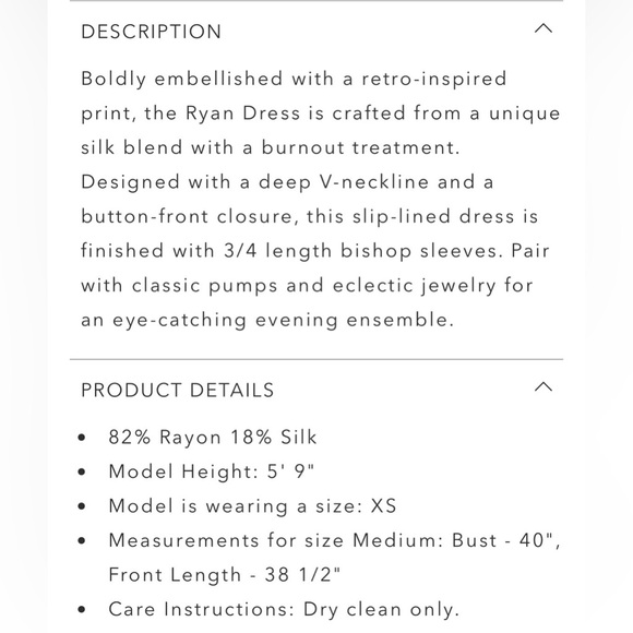 Johnny Was Ryan Dress, Color Sisi, NWT, XXL - Picture 5 of 7